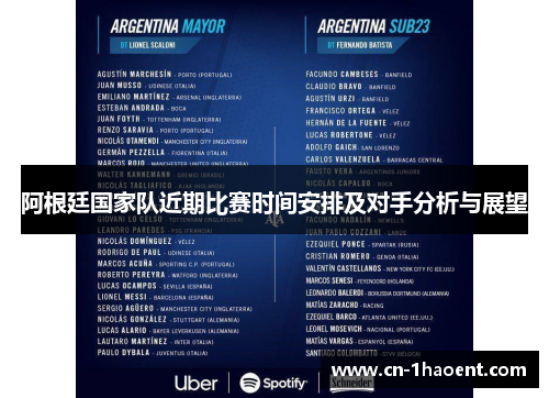 阿根廷国家队近期比赛时间安排及对手分析与展望